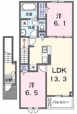 サン・メゾン Fの間取り