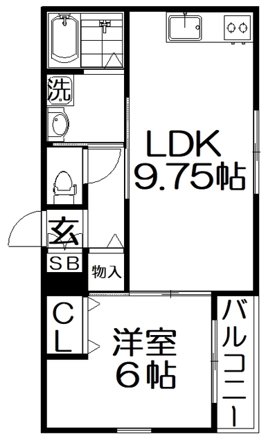 グランシャリオ招提3の間取り