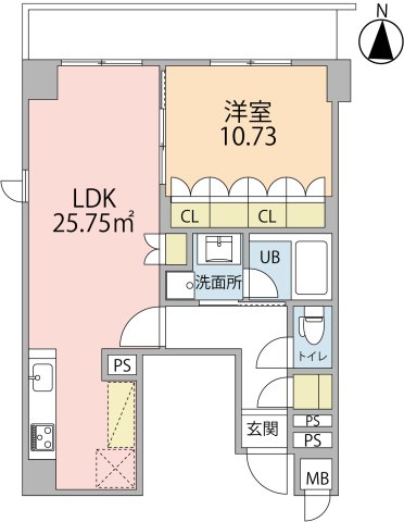 【Rakuju Residence 大倉山の間取り】