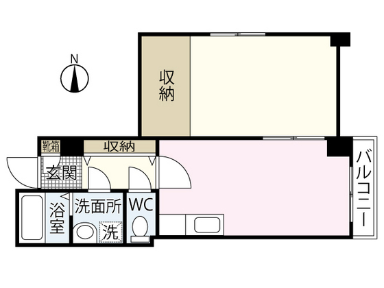 広島市中区小町のマンションの間取り