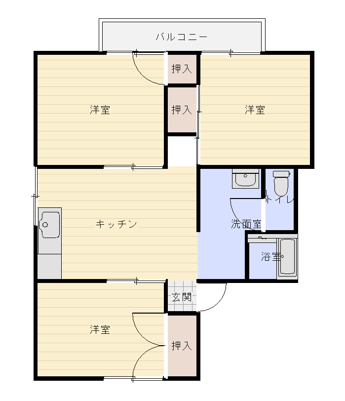 セジュール松本の間取り