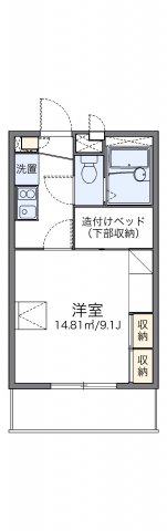 レオパレス多田４の間取り