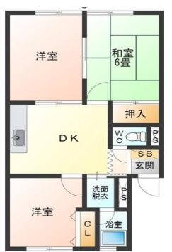 朝日マンションの間取り