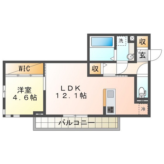 ディーシャンブル　南丸之内Ａの間取り