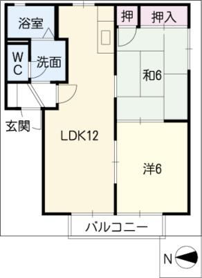 フォーレスみとの　Ａ棟の間取り