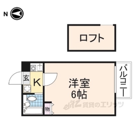 奈良市学園朝日町のマンションの間取り