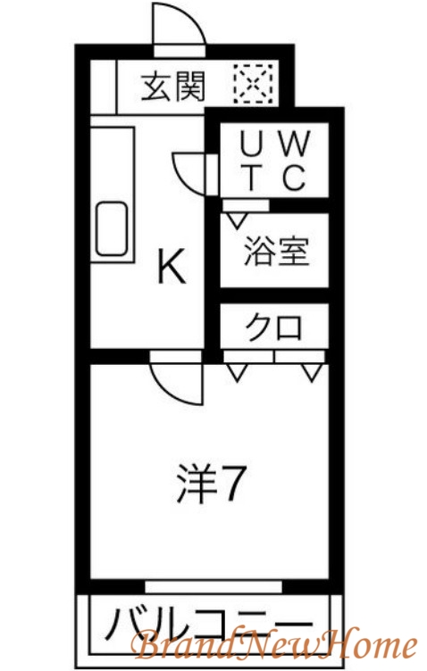 堺市堺区南瓦町のマンションの間取り