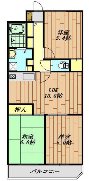 ペアシティ久喜参番館の間取り