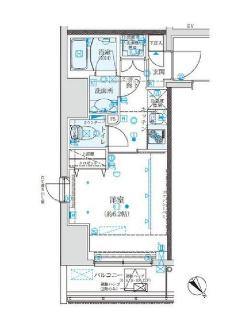 品川区東五反田のマンションの間取り