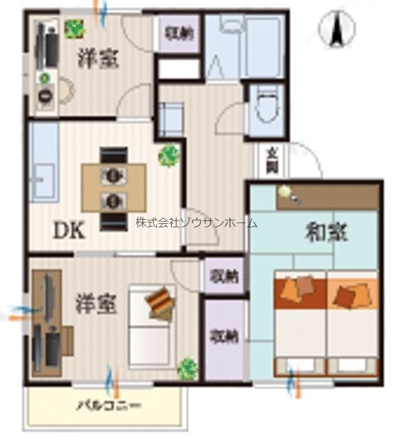 b’CASA京成臼井IIIre-bornAの間取り