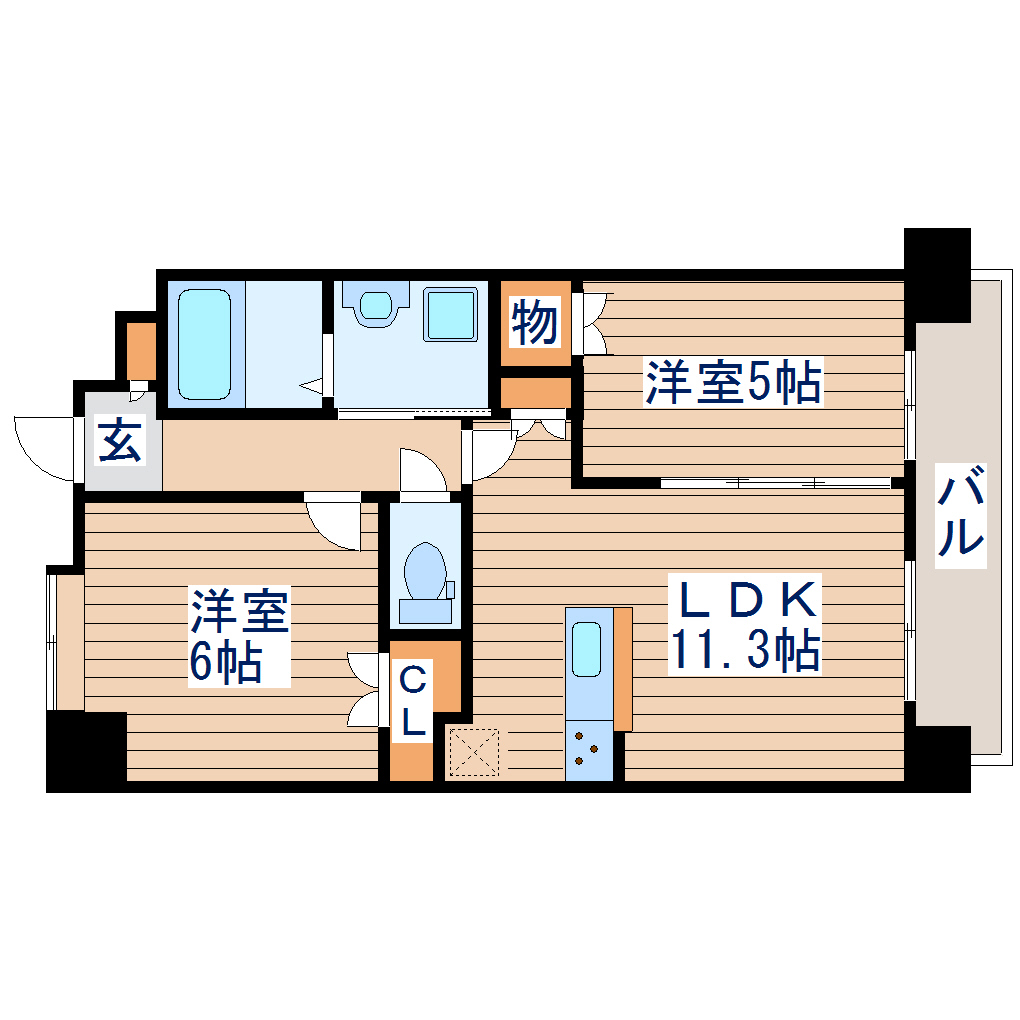 シエナ仙台IIIの間取り