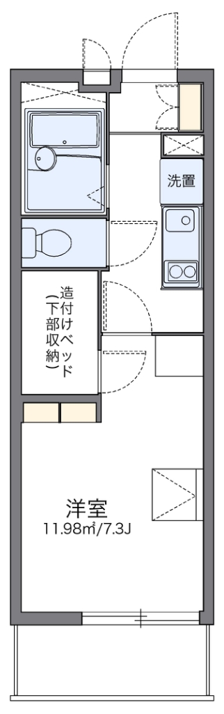 茨木市豊川のマンションの間取り