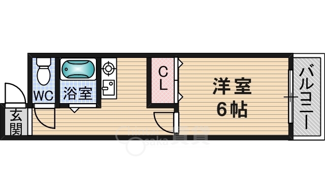 茨木市中津町のマンションの間取り