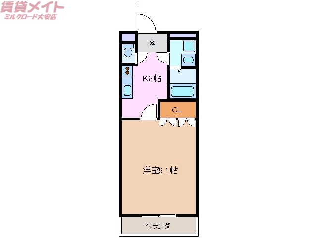 センターパレスＡ棟の間取り