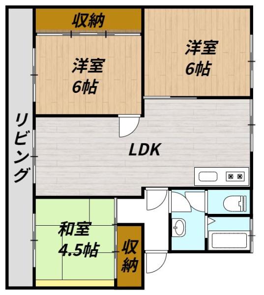 レインボータウン有秋台の間取り