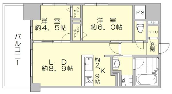 ゼクシオン博多の間取り