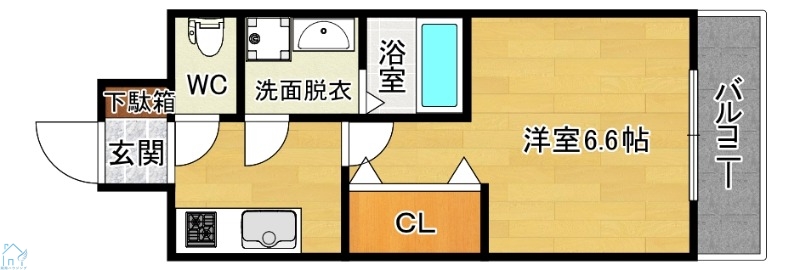 S-RESIDENCE上新庄ascentの間取り