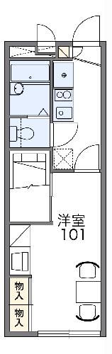 レオパレスジュセルの間取り