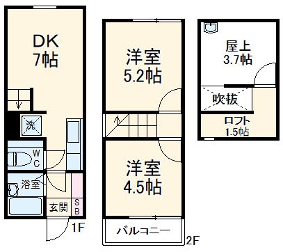 【リザーブ松が丘の間取り】