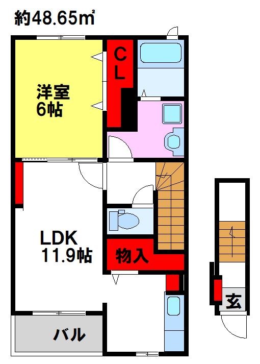 コオリナセリーヌ八番館の間取り