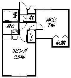 リバティ花咲の間取り