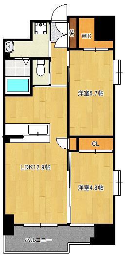 ウイングス折尾の間取り