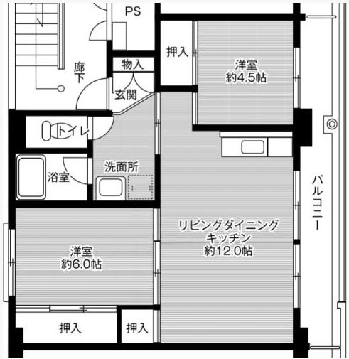 ビレッジハウス大木の間取り