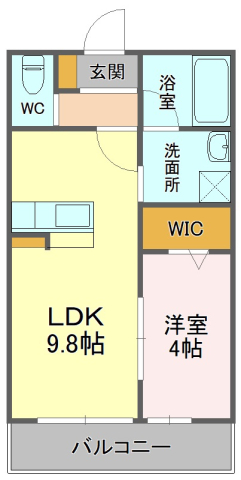 リバブル新通の間取り