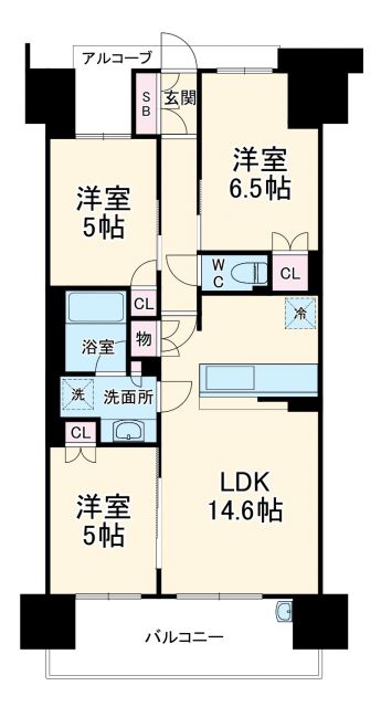 エムズシティ新安城ブランシエラ１２の間取り