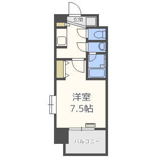 スプランディッド難波IIの間取り