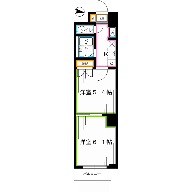 杉並区上荻のマンションの間取り