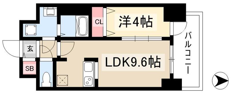 プレサンス今池駅前フェルディノの間取り