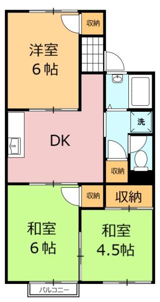 コーポ唐沢_間取り_0