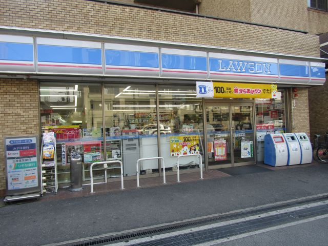 コンビニ　ローソン桑津店（コンビニ）まで129m