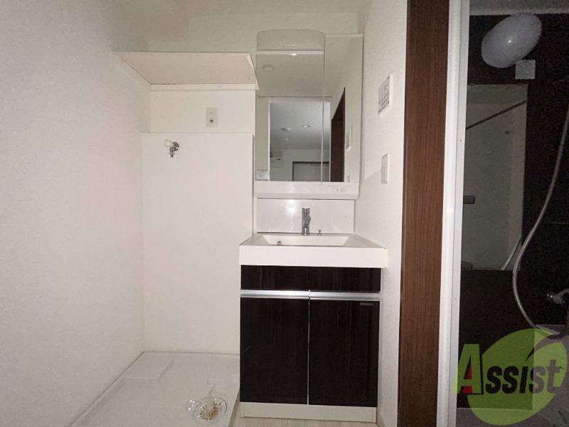 洗面設備　シャンプードレッサーなので身支度しやすそうですね。