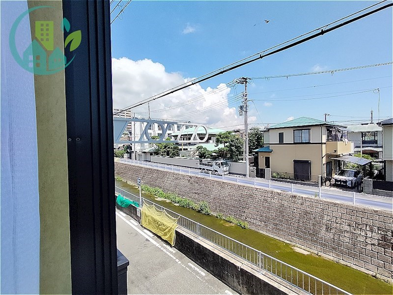 バルコニー　レオパレス魚崎（家具・家電付、仲介手数料不要）