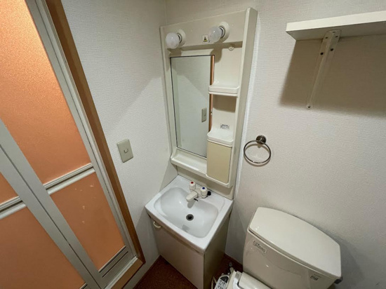 洗面設備　別タイプ部屋　参考写真です