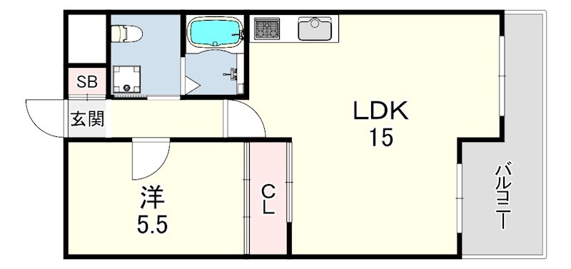 朝日プラザ新神戸の間取り写真