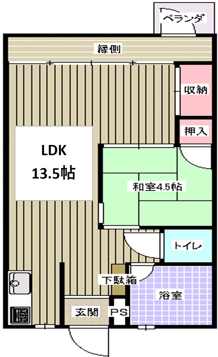 マンション新川の間取り写真