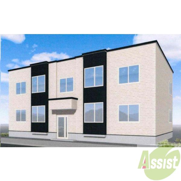 建物外観　完成予想パース　札幌市東区北４３条東「レガート４３」