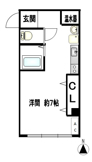 名古屋市中区新栄町のマンションの間取り