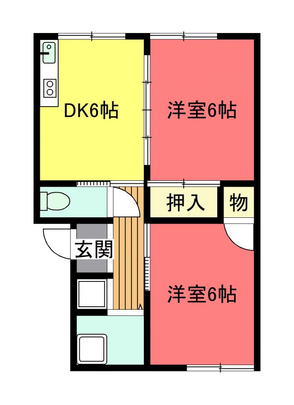 宇治ハイツの間取り