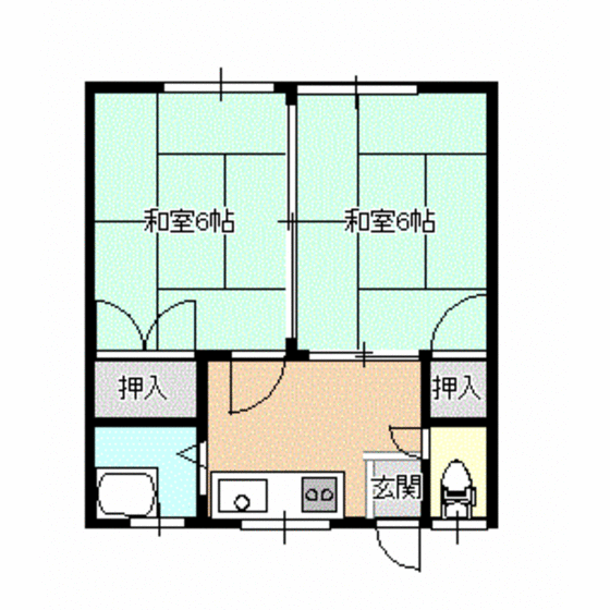 第二川口荘の間取り