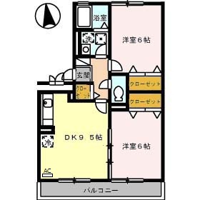 とさでん交通後免線 東新木駅 徒歩13分 3階建 築22年の間取り写真