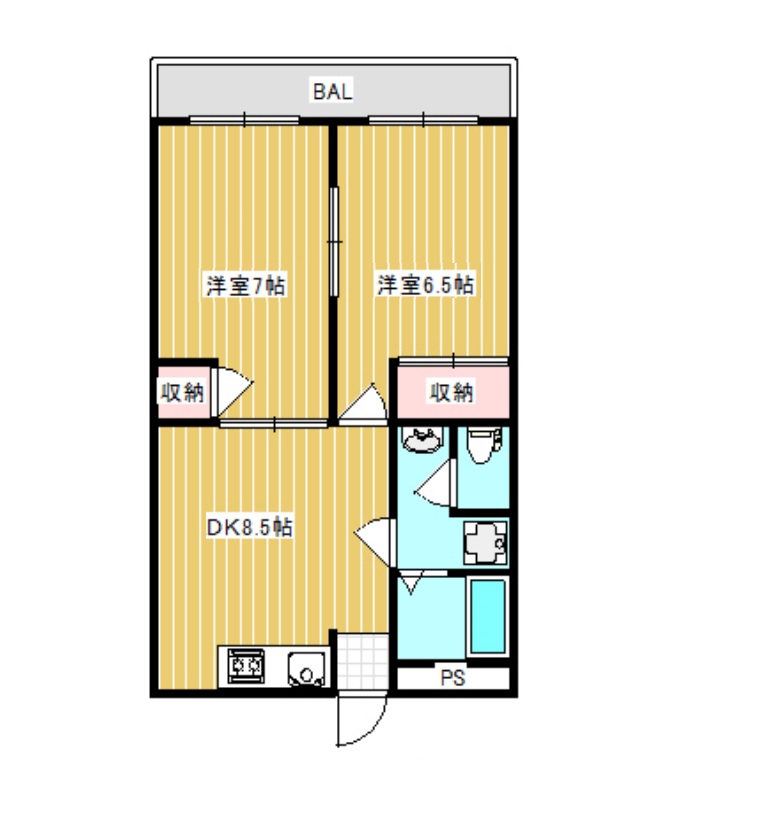 ライフステージ芳賀の間取り