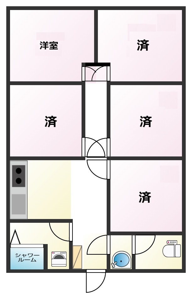 フォートレス四谷（シェアハウス）の間取り