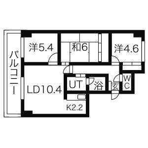 サントアリオ・デ大谷地の間取り