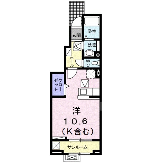 アザレアＷｅｓｔの間取り