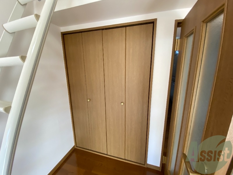 収納　ここに収納があります。収納があると部屋が広く使えます。