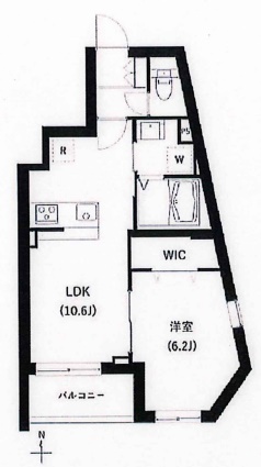 クレヴァンス神楽坂の間取り